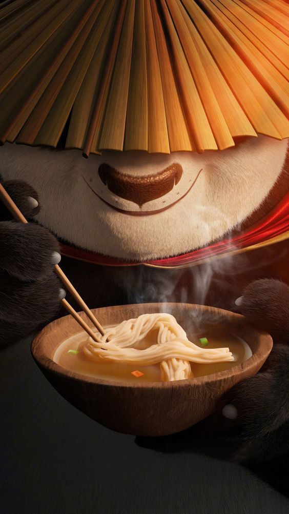 Y2k Kung-Fu Panda Epic 4K Wallpaper