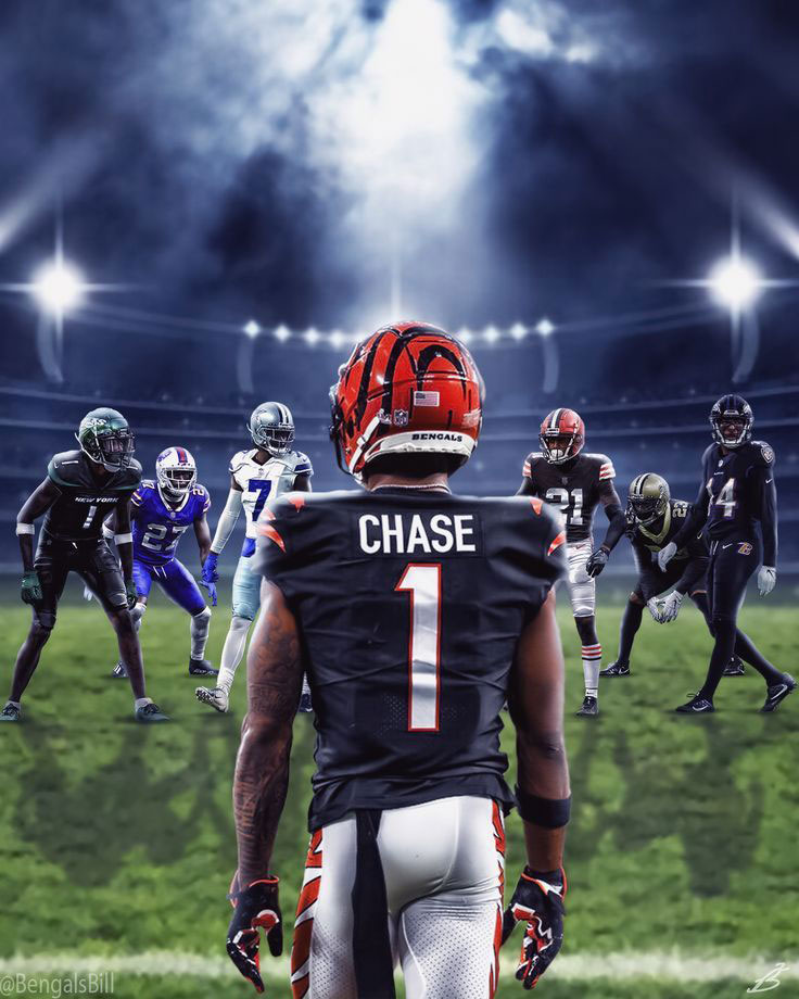 Ja'Marr Chase Cincinnati Jersey HD Wallpaper