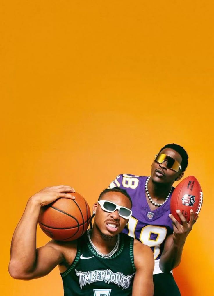 Justin Jefferson and Anthony Edwards Wallpaper