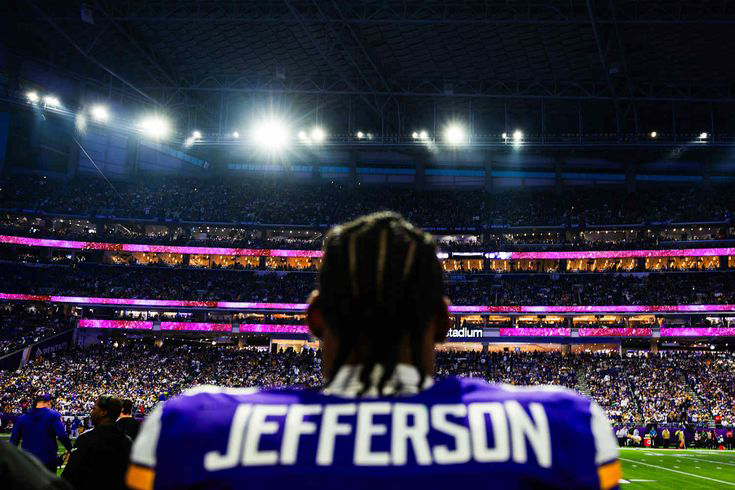 Justin Jefferson Premium Desktop HD Wallpaper