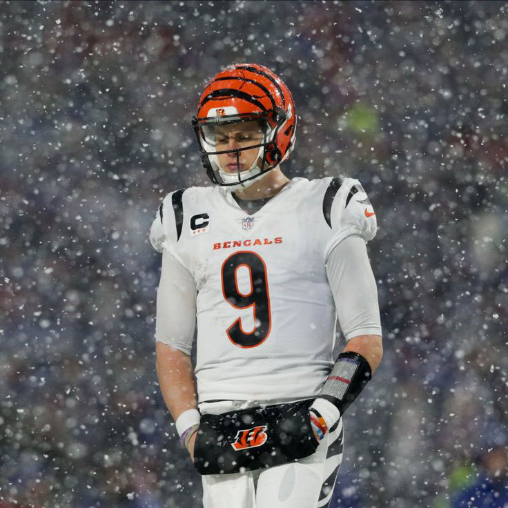 Joe Burrow in Snow HD Wallpaper