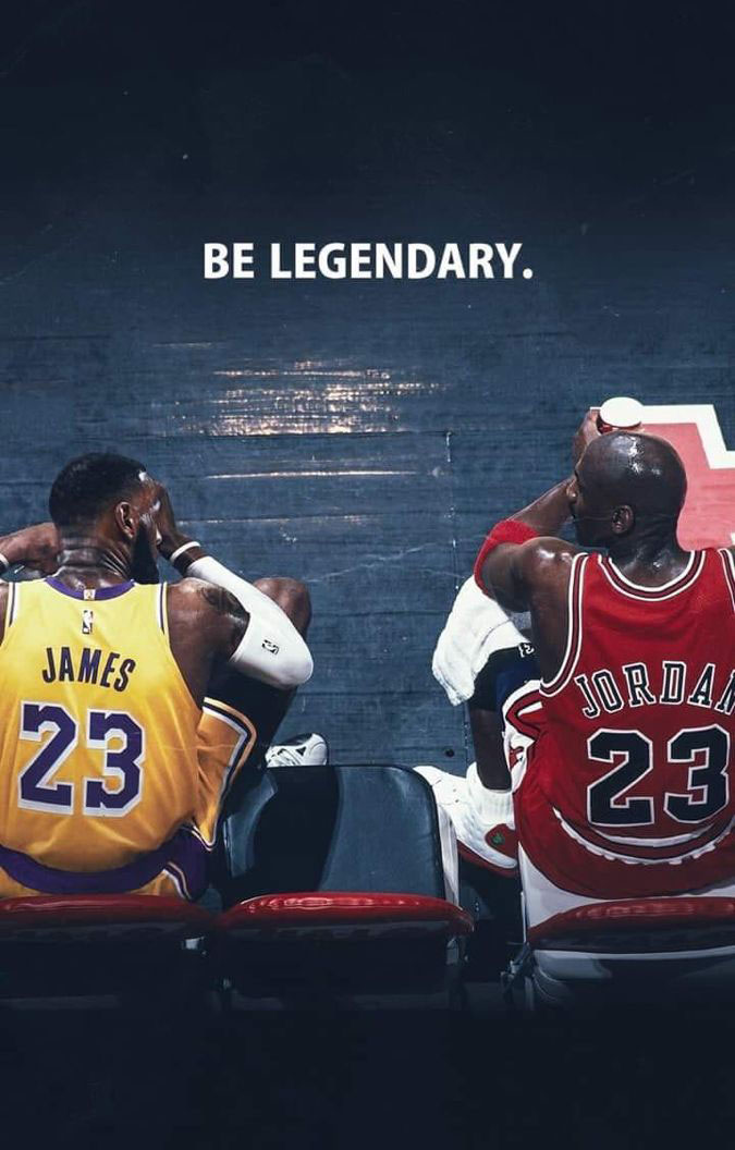 Lebron James and Jordan HD Wallpaper