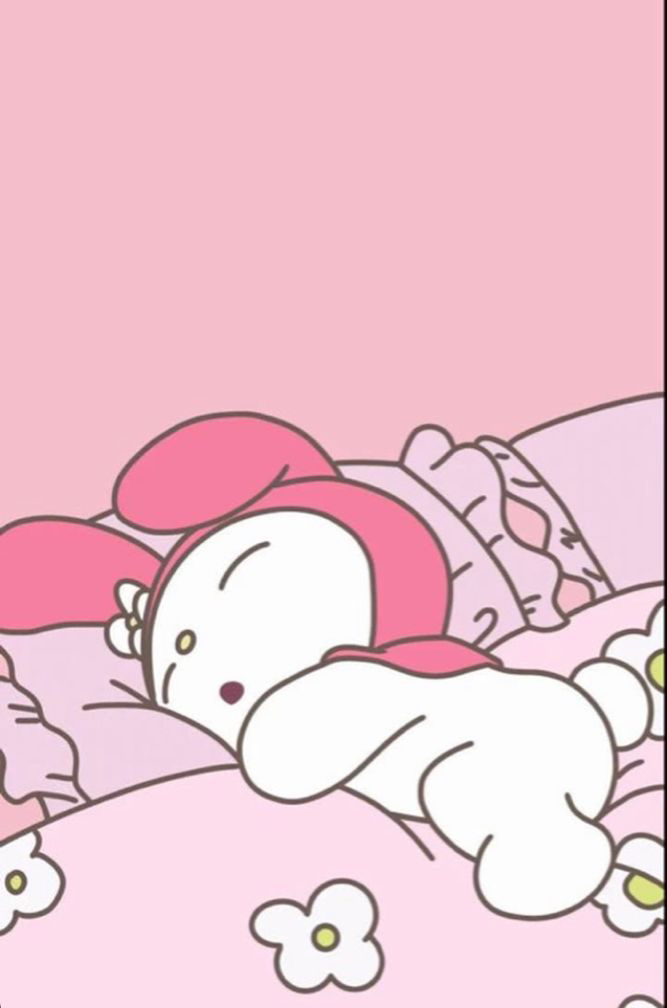 My Melody Cute Sleepy Wallpaper