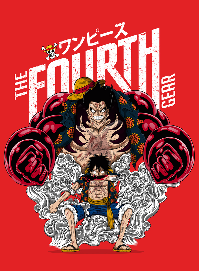 One Piece Luffy 4th Gear HD Wallpaper